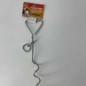 Dog Tie Out Stake with  Spiral Screw